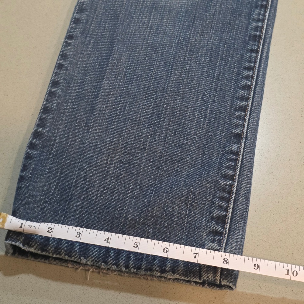 Eddie Bauer Mens Straight Leg Jeans Blue Denim 40x32 (Actual 39x28) Medium Wash - Picture 6 of 12